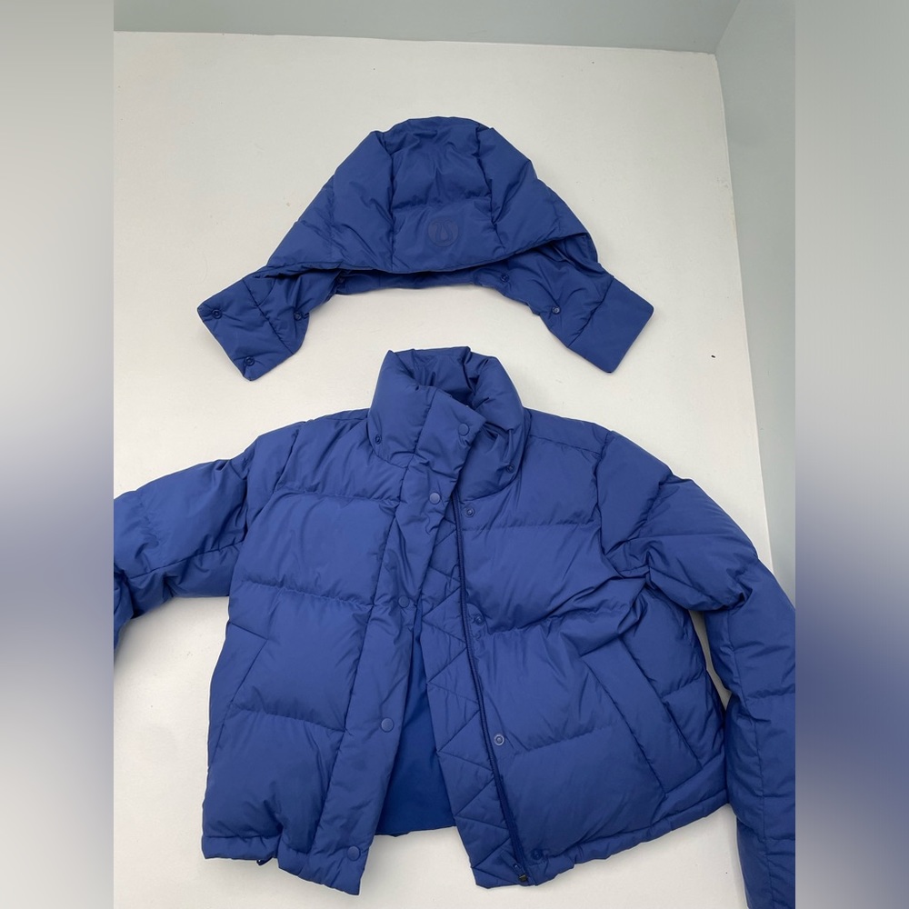 lululemon cropped puffer, barely worn